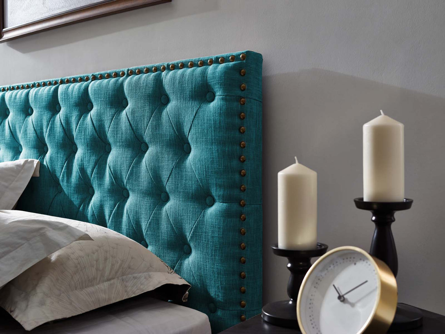 Modway Helena Tufted King and California King Upholstered Linen Fabric Headboard - MOD-5861 | Headboards | Modishstore - 9