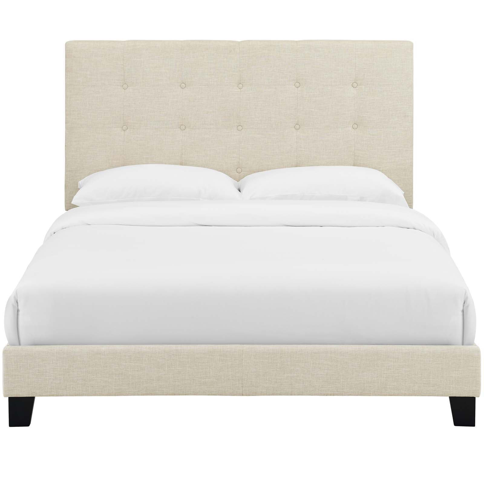 Modway Melanie Full Tufted Button Upholstered Fabric Platform Bed | Beds | Modishstore-7