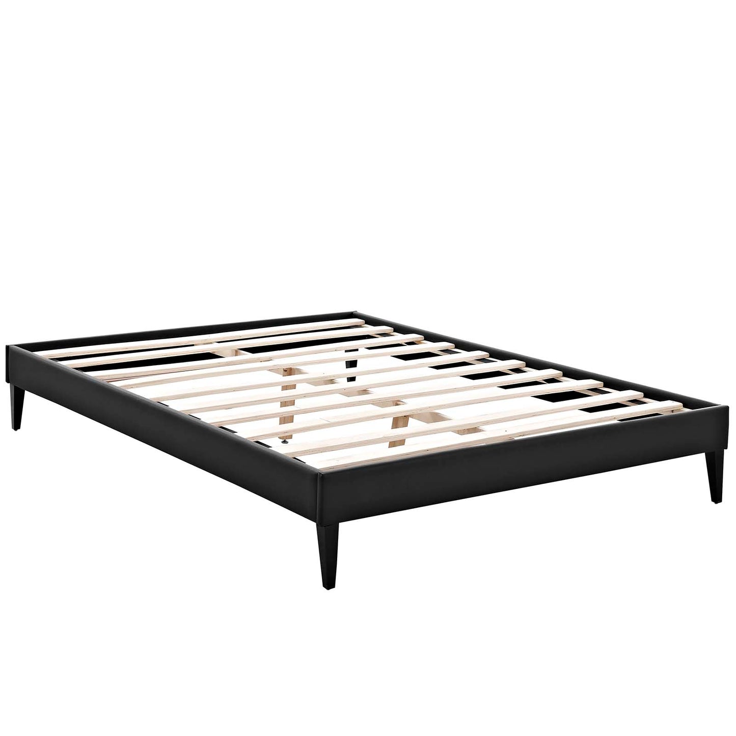 Modway Tessie Queen Vinyl Bed Frame with Squared Tapered Legs - MOD-5898 | Beds | Modishstore - 9