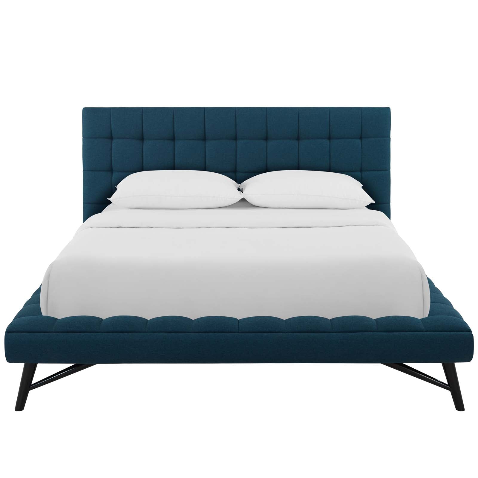 Modway Julia Queen Biscuit Tufted Upholstered Fabric Platform Bed | Beds | Modishstore-14