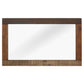 Modway Arwen Rustic Wood Frame Mirror Walnut | Mirrors | Modishstore-3