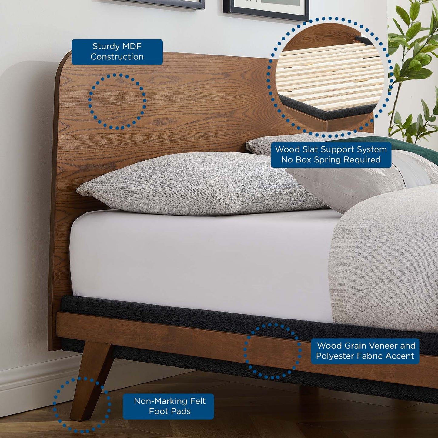 Dylan Queen Platform Bed By Modway - MOD-6675 | Beds | Modishstore - 8