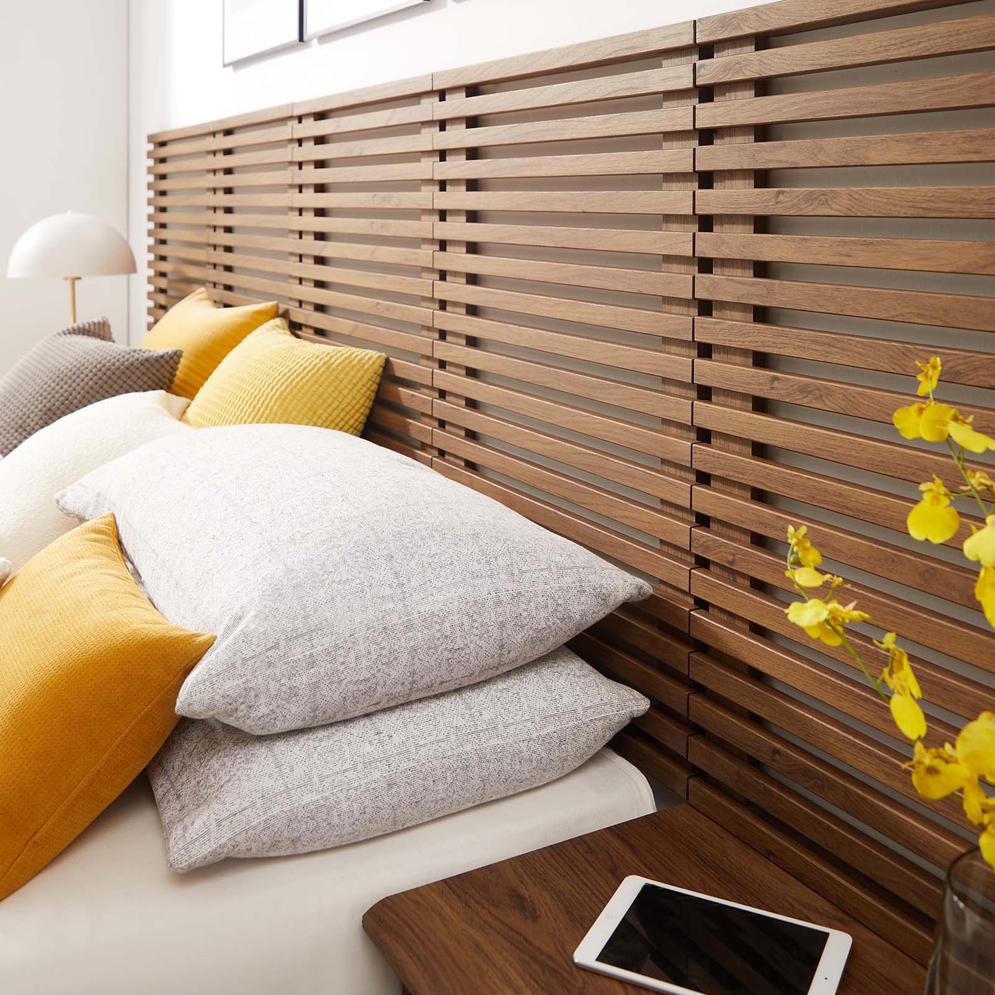 Render Wall Mount Queen Headboard and Modern Nightstands By Modway - MOD-7116 | Headboards | Modishstore - 21