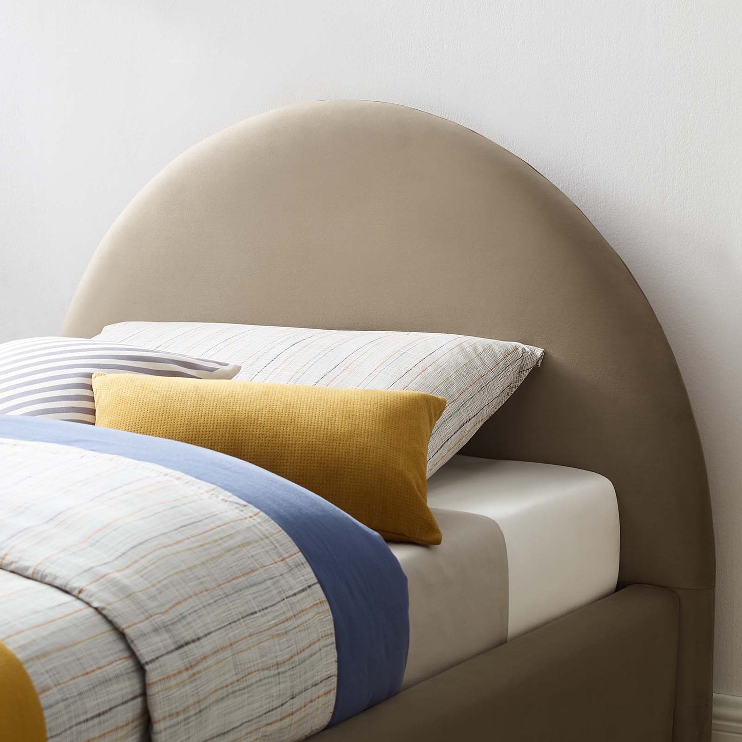 Resort Performance Velvet Arched Round Twin Platform Bed By Modway - MOD-7129 | Beds | Modishstore - 16