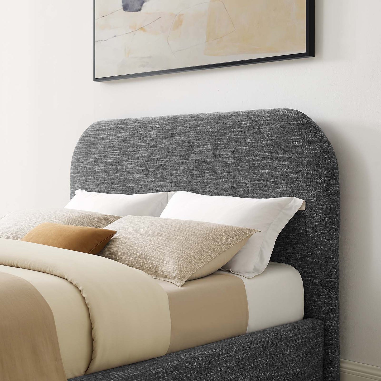 Keynote Upholstered Fabric Curved Queen Platform Bed By Modway - MOD-7140 | Beds | Modishstore - 24