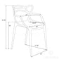 LeisureMod Milan Modern Wire Design Chair, Set of 4 | Dining Chairs | Modishstore - 8