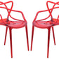 LeisureMod Milan Modern Wire Design Chair, Set of 4 | Dining Chairs | Modishstore - 14