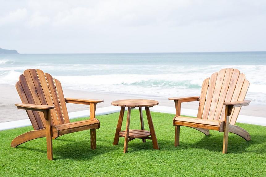 Masaya Adirondack Side Table - Teak | Outdoor Tables | Modishstore - 4