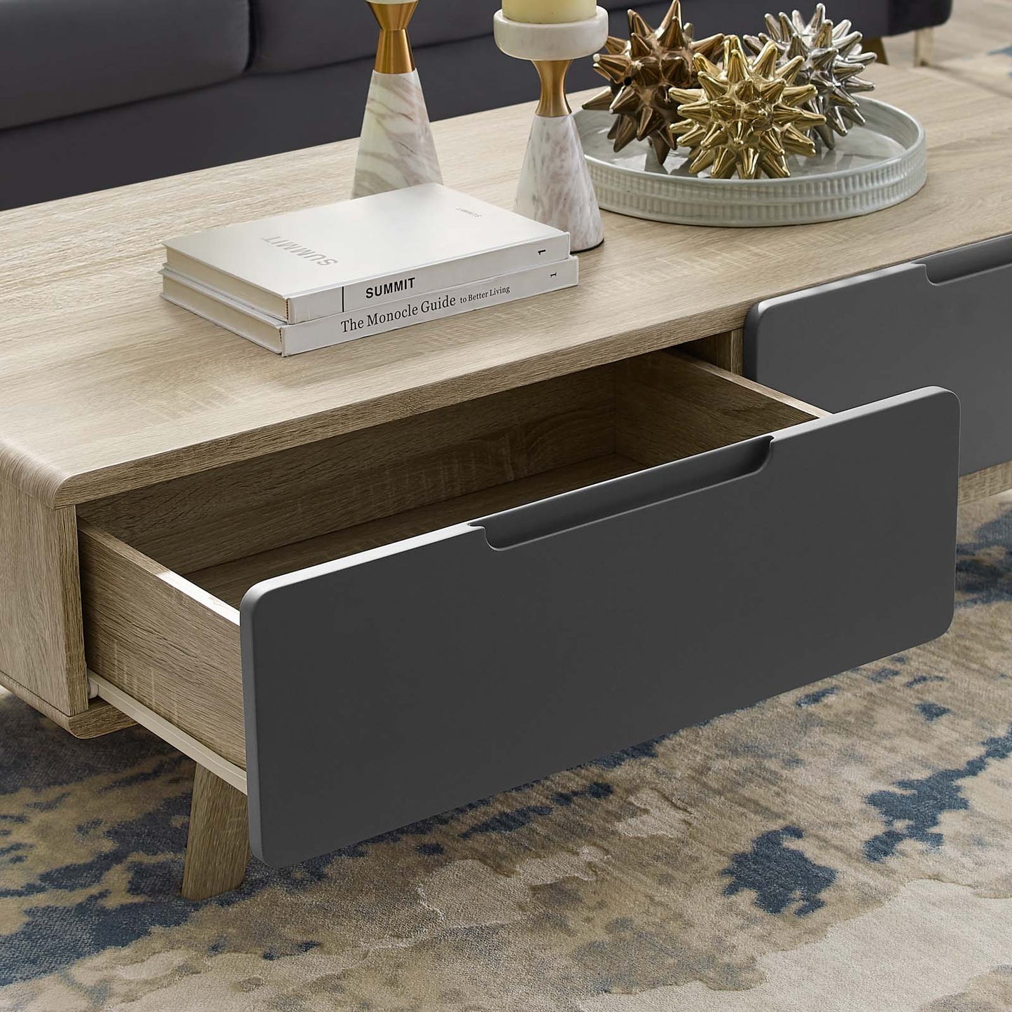 Modway Origin 47" Coffee Table Natural Gray/Walnut White - EEI-2995 | Coffee Tables | Modishstore - 7