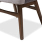 baxton studio monte mid century modern walnut wood round 5 piece dining set | Modish Furniture Store-4