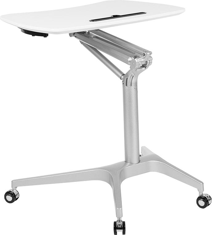 Mobile Sit-Down, Stand-Up Computer Ergonomic Desk by Flash Furniture | Desks | Modishstore - 26