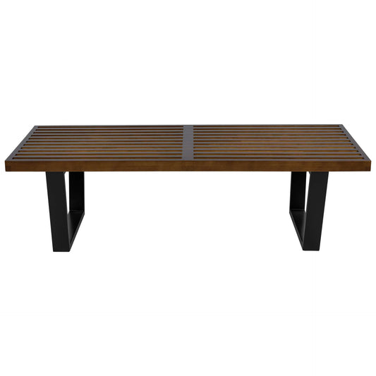 LeisureMod Mid-Century Inwood Platform Bench - 4 Feet | Benches | Modishstore