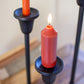 Black metal taper candle stands Set Of 3 By Kalalou-3