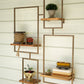Iron & wood wall unit with 4 shelves By Kalalou-2