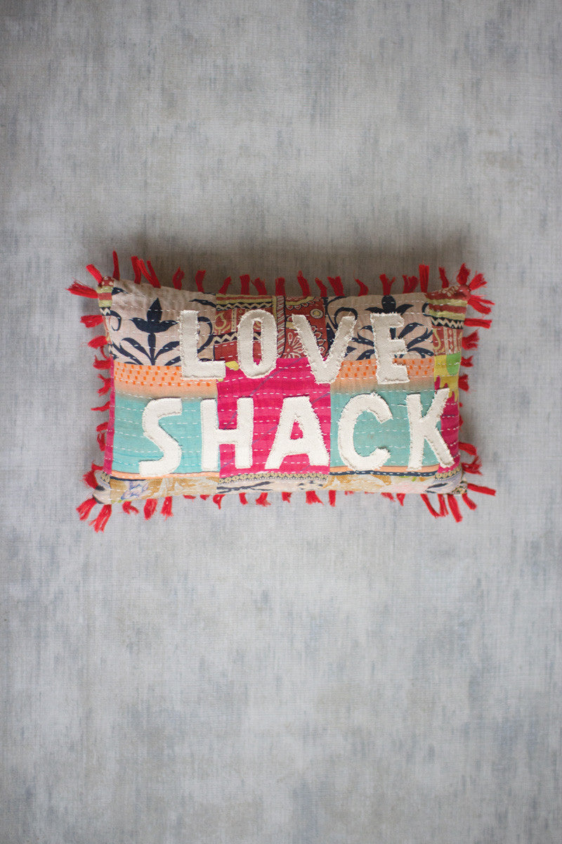 Love Shack Kantha Pillow Set Of 2 By Kalalou | Modishstore | Pillows
