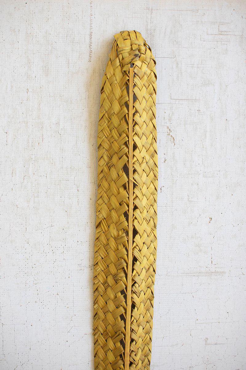 Woven Lekur Leaf- Goldenrod | Botanicals | Modishstore - 2