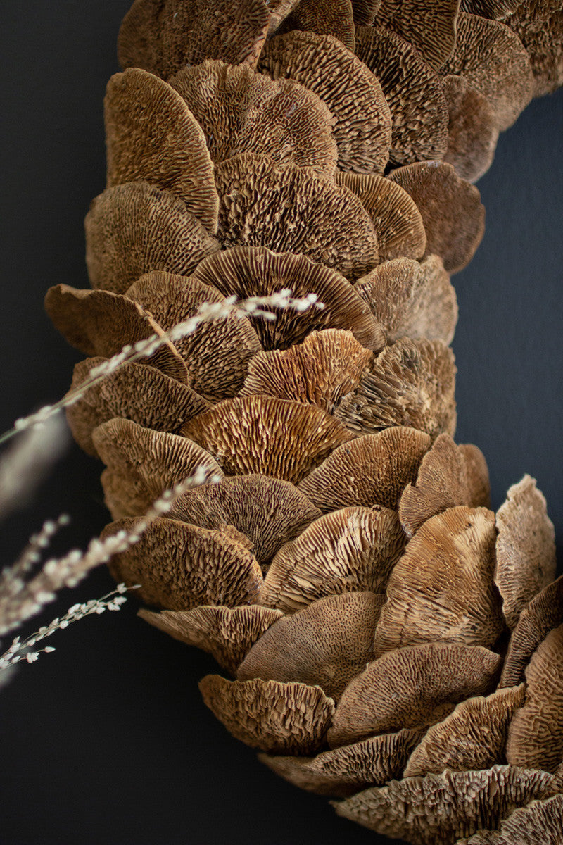 Sponge Mushroom Wreath By Kalalou | Wreath | Modishstore - 5