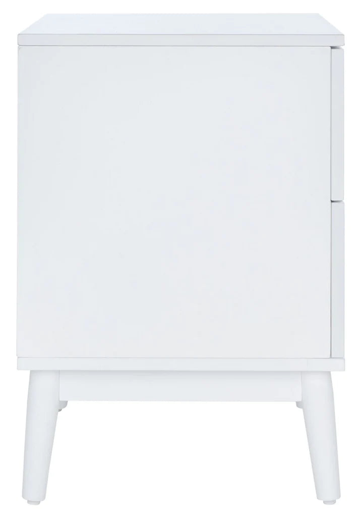 Safavieh Tay 2 Drawer Patterned Night Stand - White Washed | Nightstands | Modishstore - 8