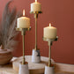 Brass Taper Candle Holders With Marble Bases Set Of 3 By Kalalou | Candle Holders |  Modishstore 