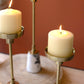Brass Taper Candle Holders With Marble Bases Set Of 3 By Kalalou | Candle Holders |  Modishstore  - 2