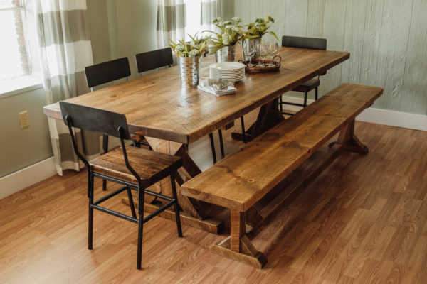 Napa East Reclaimed Wood Industrial Farm Harvest Dining Table | Modishstore | Dining Tables | 1126  -3