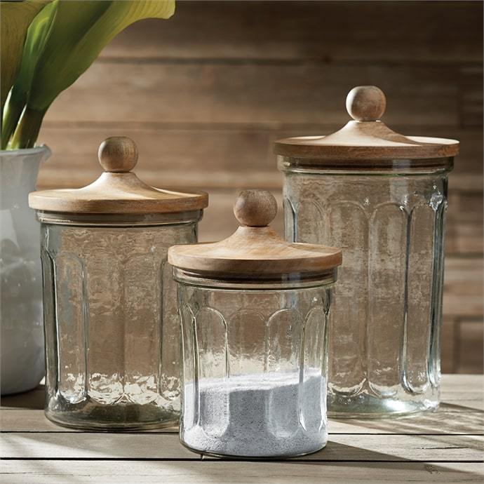 Olive Hill Canisters by Napa Home & Garden, Set Of 3 | Jars & Canisters | Modishstore - 2