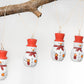 Xmas Snowmen Ornaments Set of 5 by Artisan Living-2