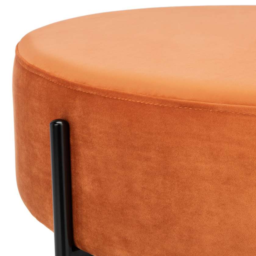 Safavieh Lisbon Round Cocktail Ottoman | Ottomans | Modishstore - 3