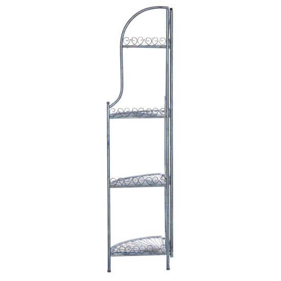 Safavieh Abarrane Wrought Iron 4 Tier Outdoor Corner Shelf | Shelves & Shelving Units | Modishstore - 13