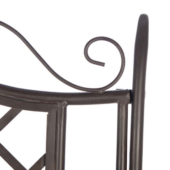 Safavieh Abner Wrought Iron 45.75-Inch W Outdoor Garden Bench | Outdoor Stools & Benches | Modishstore - 12