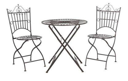 Safavieh Belen Bistro Set, One Table And Two Chairs | Outdoor Dining Sets |  Modishstore  - 4