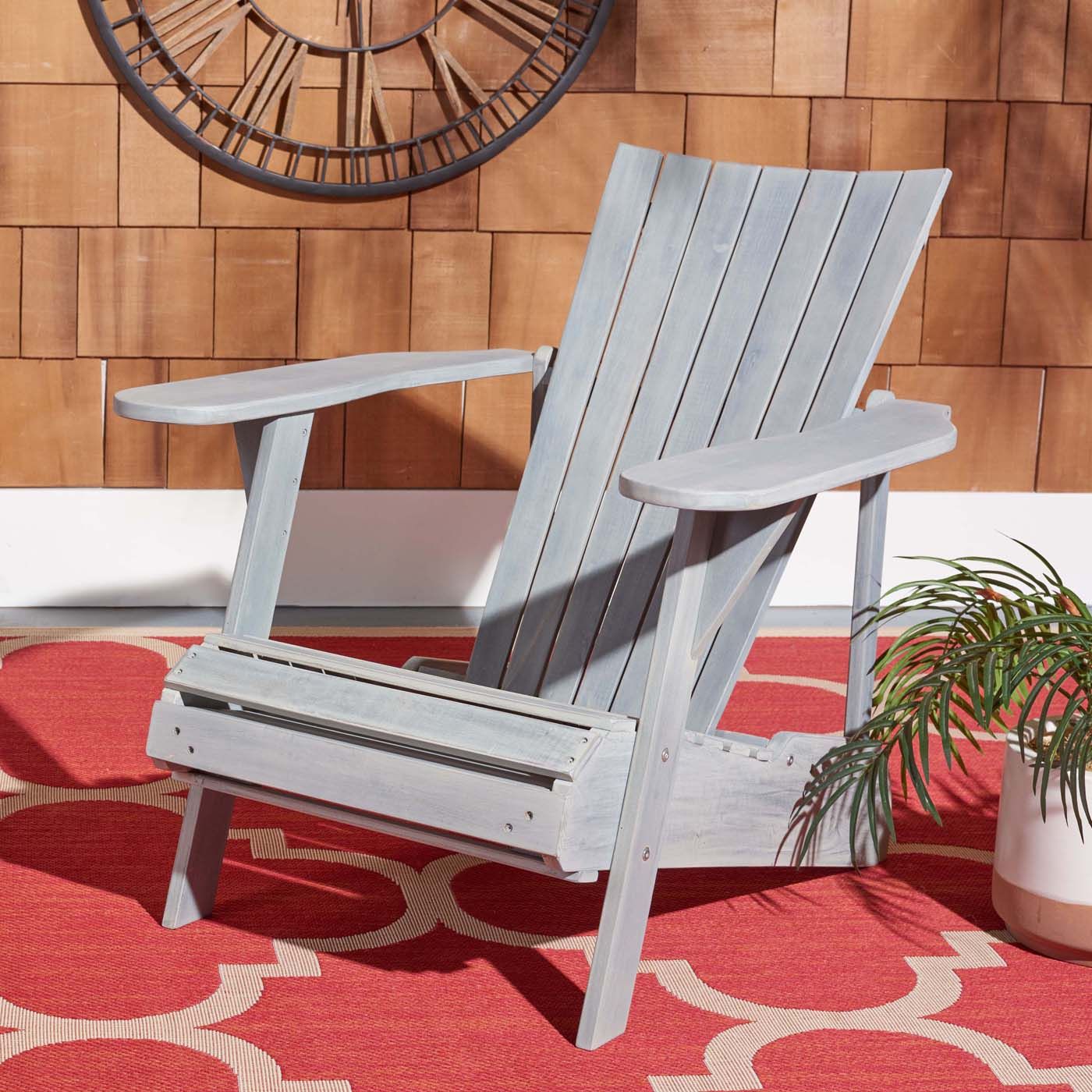 Safavieh Merlin Adirondack Chair | Outdoor Chairs | Modishstore - 2