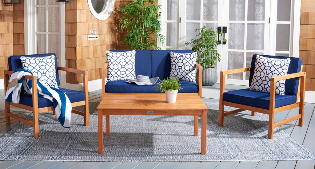 Safavieh Montez 4 Piece Set | Outdoor Sofas, Loveseats & Sectionals | Modishstore - 16