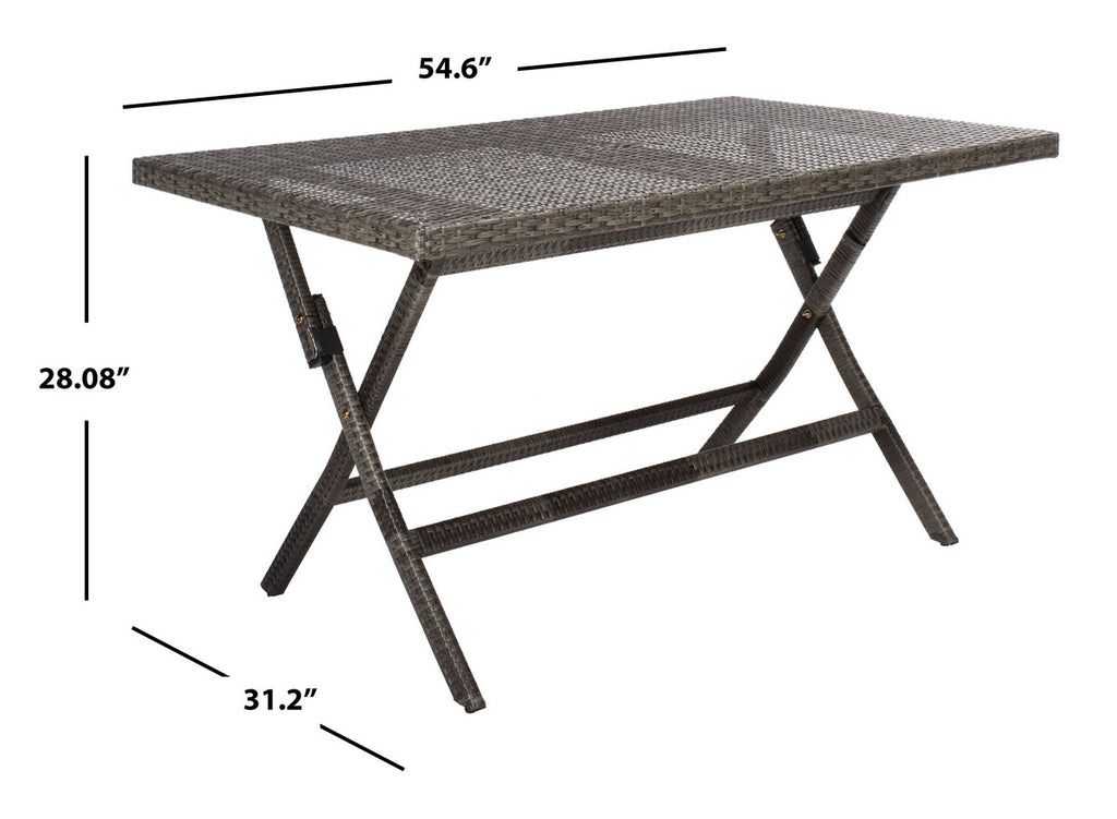 Safavieh Akita Folding Table | Outdoor Tables |  Modishstore  - 9
