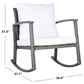Safavieh Daire Rocking Chair | Outdoor Chairs |  Modishstore  - 21