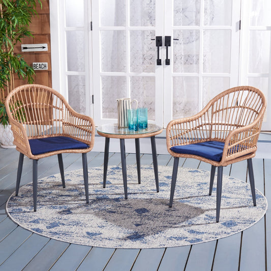 Safavieh Berlen 3Pc Lounger Set | Outdoor Chairs |  Modishstore 