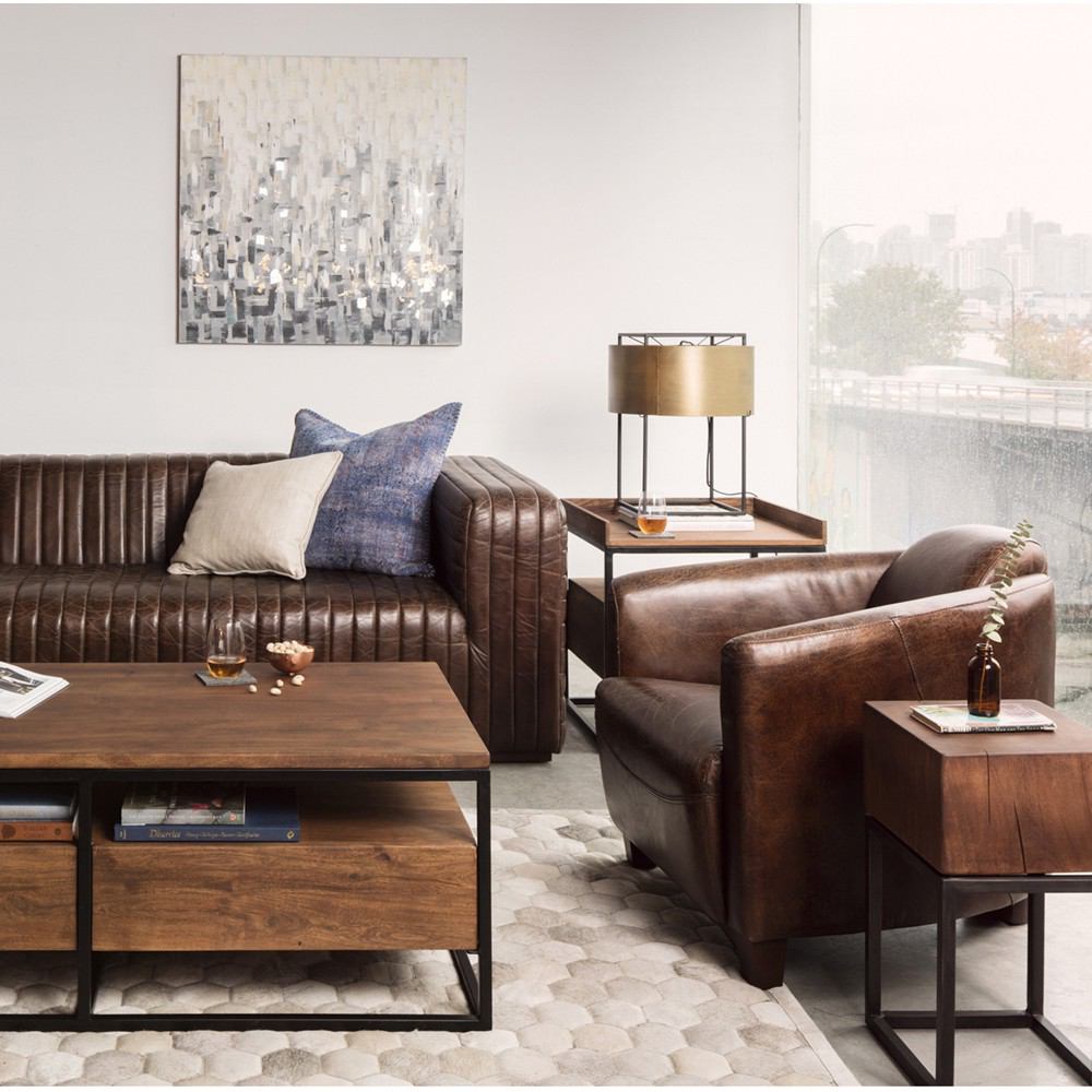 Salzburg Club Chair - Brown By Moe's Home Collection | Accent Chairs | Modishstore - 4