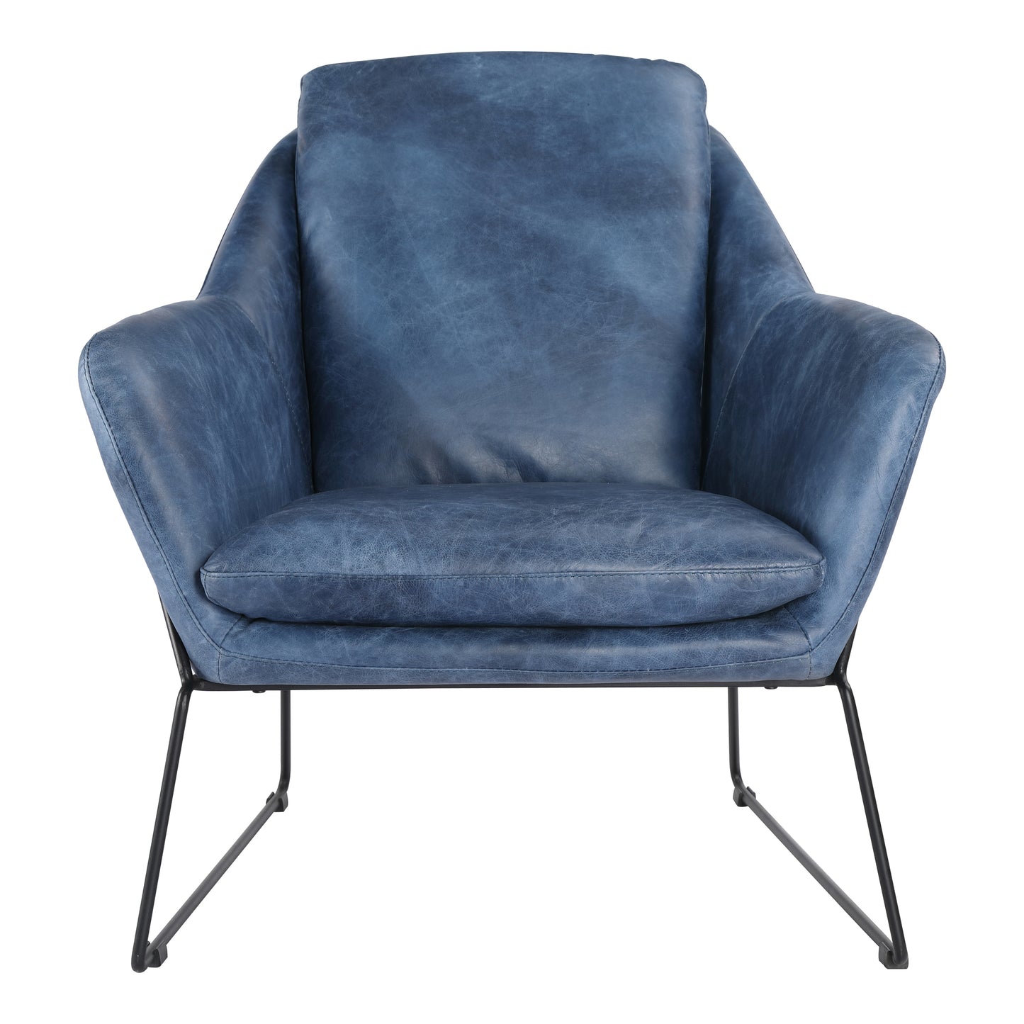 Greer Club Chair Blue By Moe's Home Collection | Armchairs | Modishstore - 1