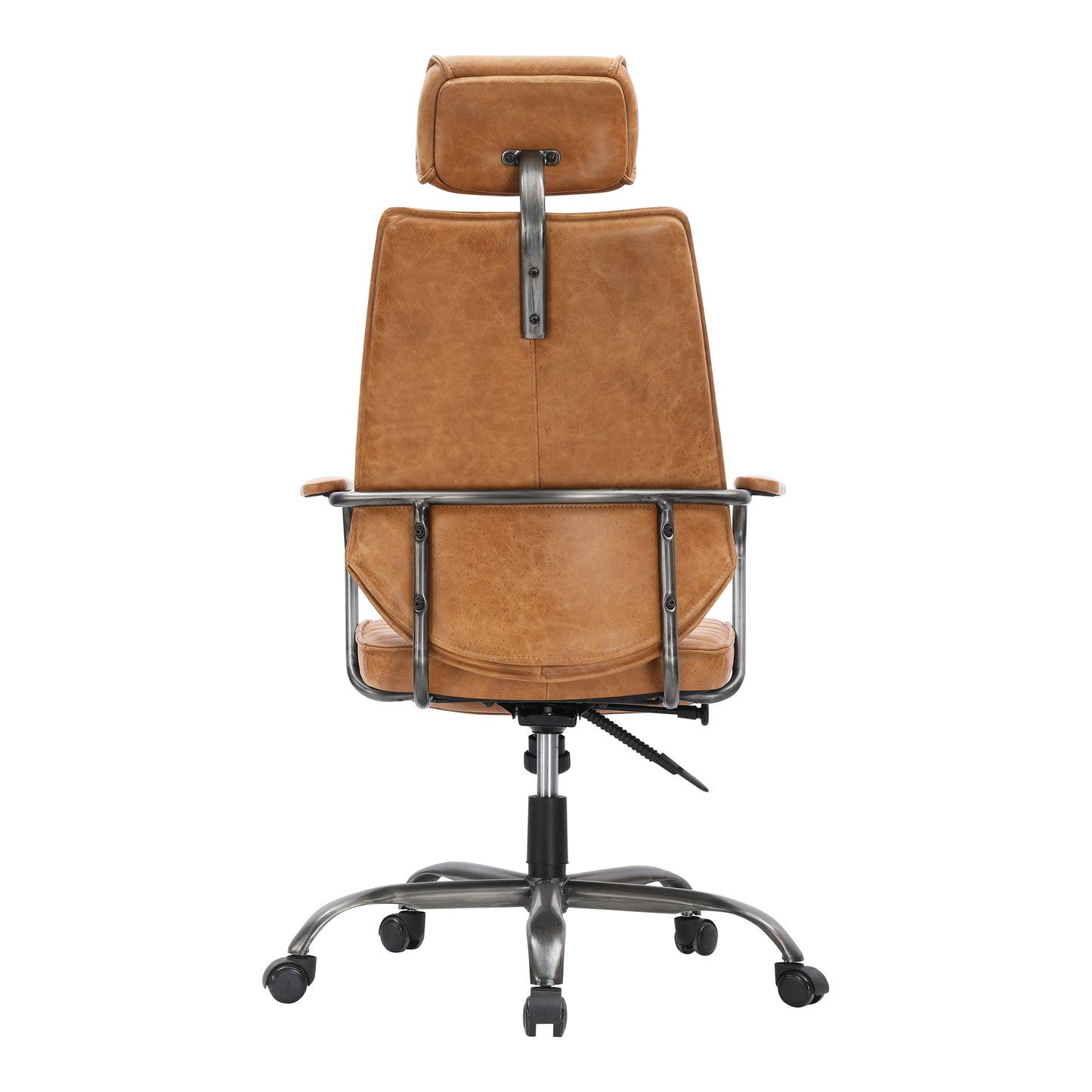 Executive Swivel Office Chair Cognac By Moe's Home Collection | Office Chairs | Modishstore - 4