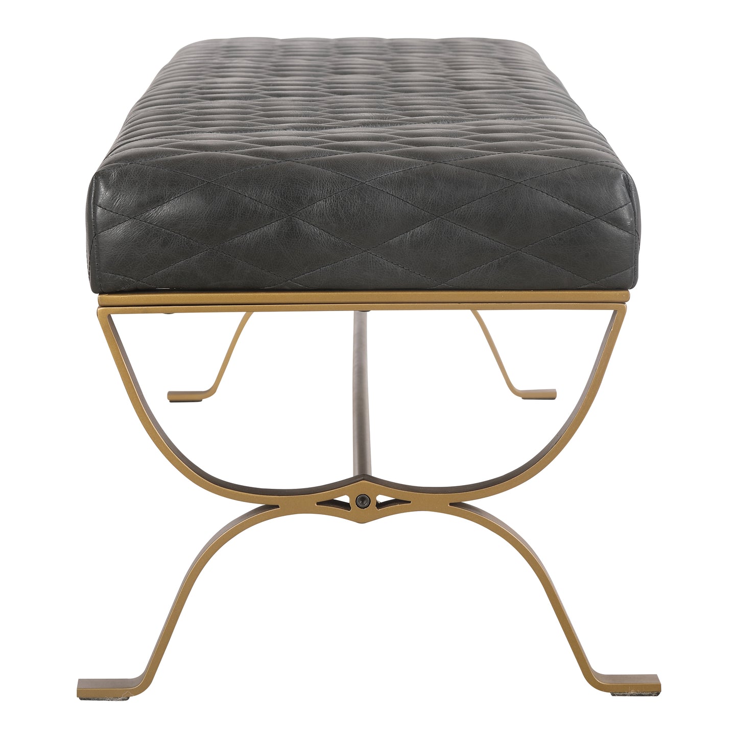 Teatro Bench Antique Black By Moe's Home Collection | Benches | Modishstore - 3