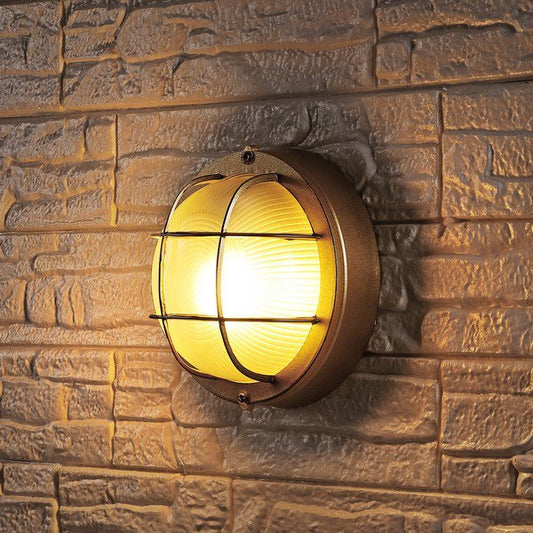 Safavieh Elson Outdoor Wall Sconce Set Of 2 - Gold | Outdoor Lights | Modishstore