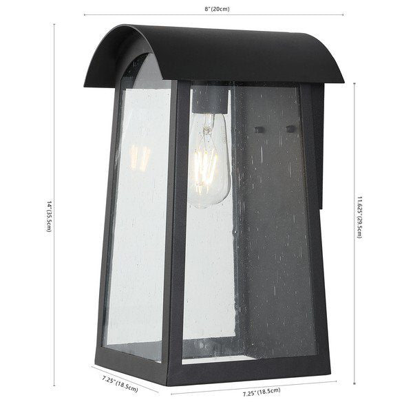 Safavieh Adalai Outdoor Wall Sconce - Black | Outdoor Lights | Modishstore - 3