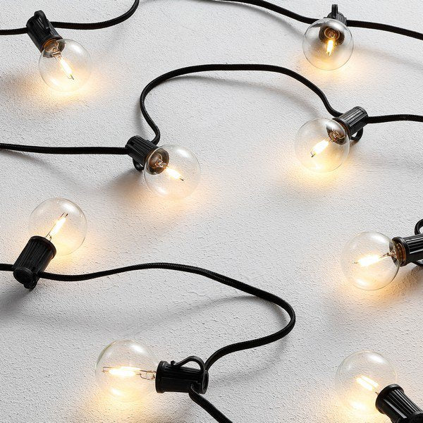Safavieh Leigh Led Outdoor String Lights - Black | Lightbulbs | Modishstore - 3
