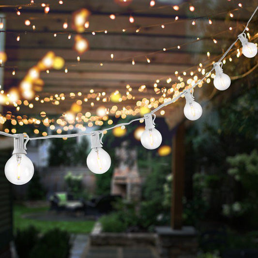 Safavieh Chiera Led Outdoor String Lights - White | Lightbulbs | Modishstore
