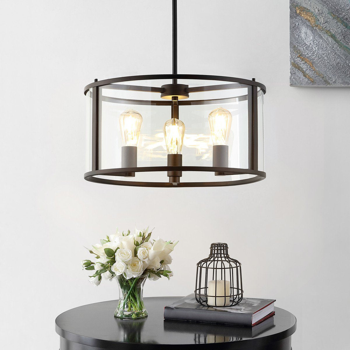 Safavieh Manlen Pendant - Clear | Pendant Lamps | Modishstore - 3