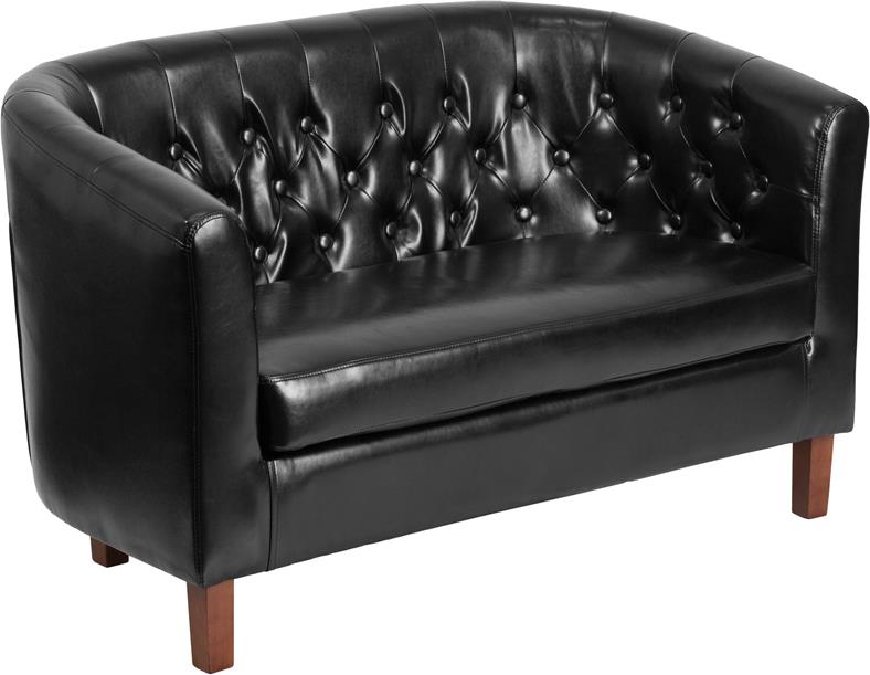 Flash Furniture Hercules Colindale Series Leather Tufted Loveseat | Loveseats | Modishstore - 1