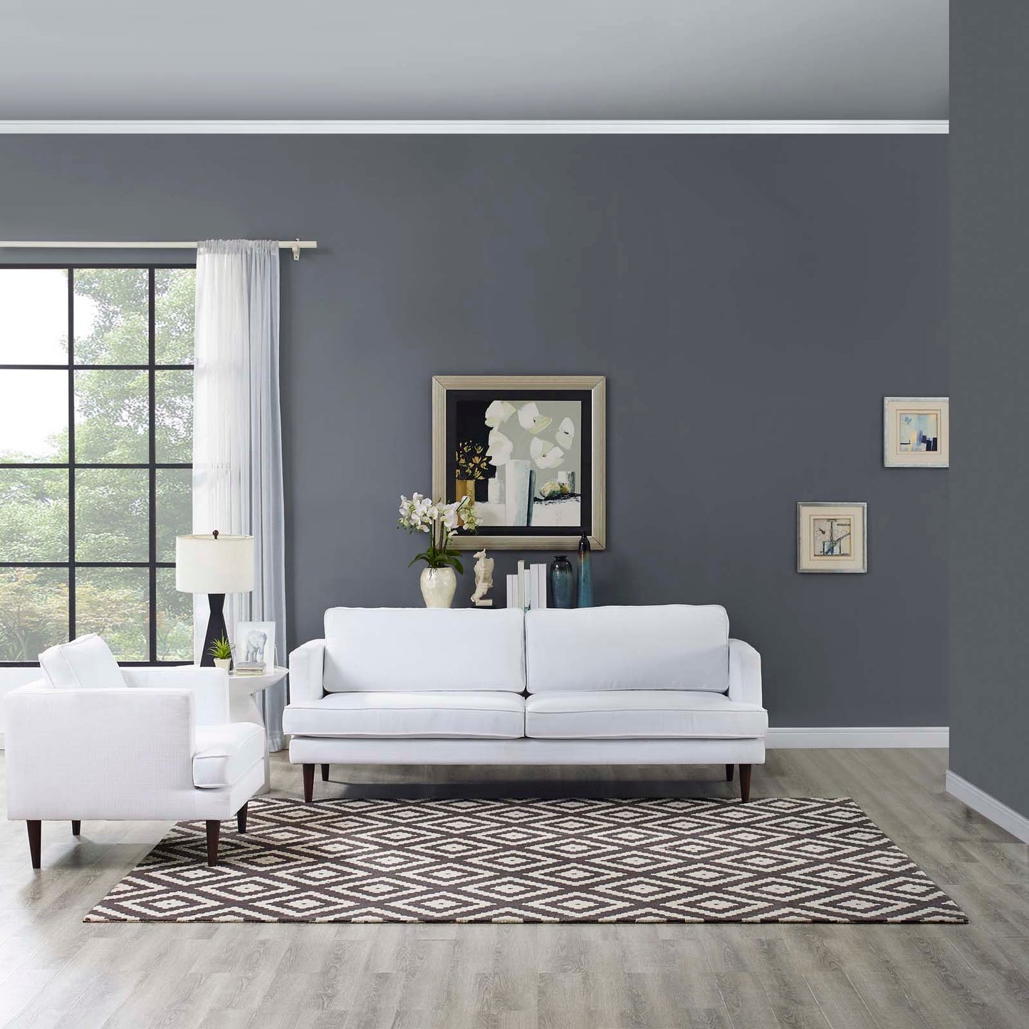 Modway Alika Abstract Diamond Trellis Area Rug - R-1004-58 | Rugs | Modishstore - 6