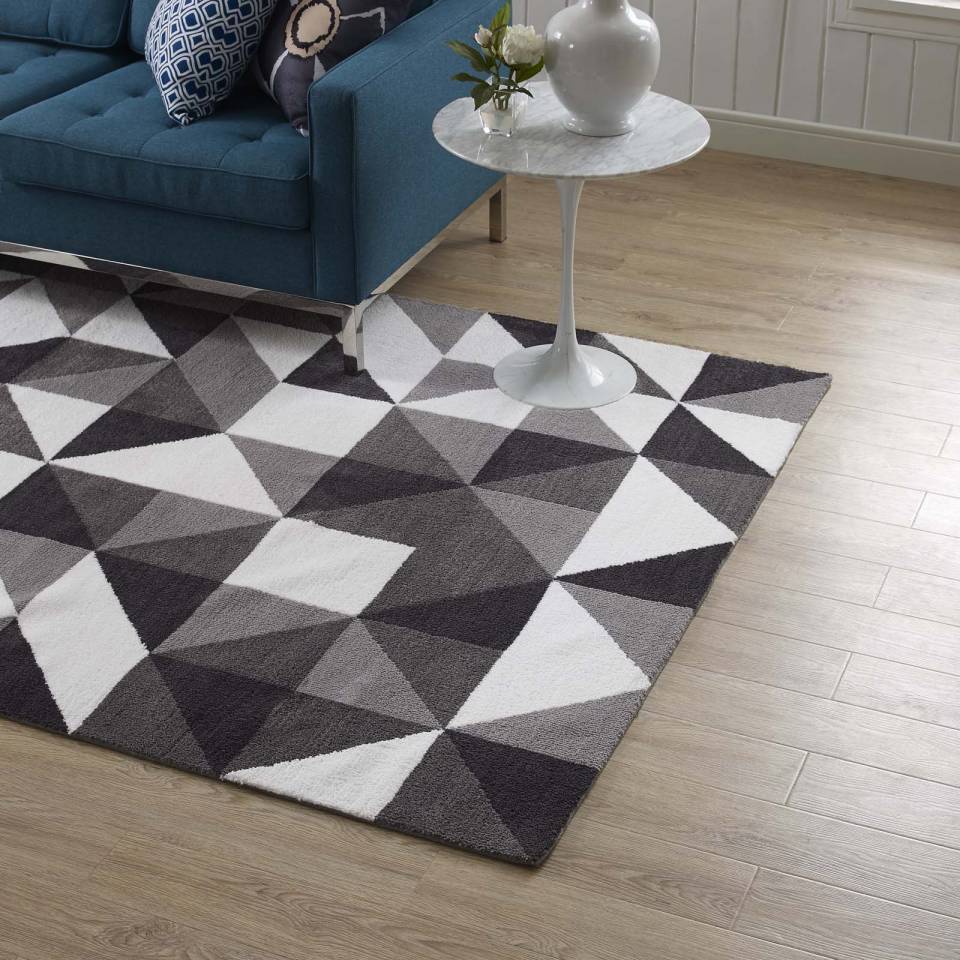 Modway Kahula Geometric Triangle Mosaic 8x10 Area Rug - R-1014-810 | Rugs | Modishstore - 7