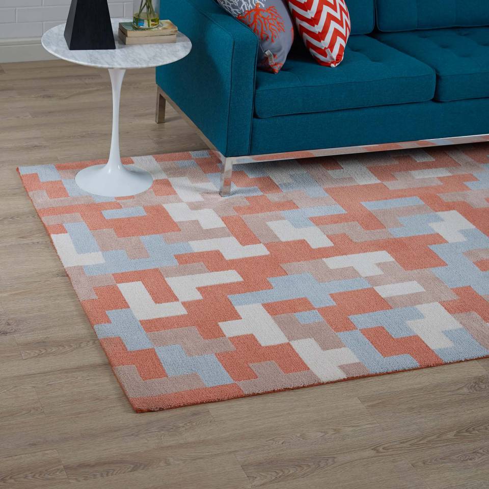 Modway Andela Interlocking Block Mosaic 8x10 Area Rug - R-1022-810 | Rugs | Modishstore - 6