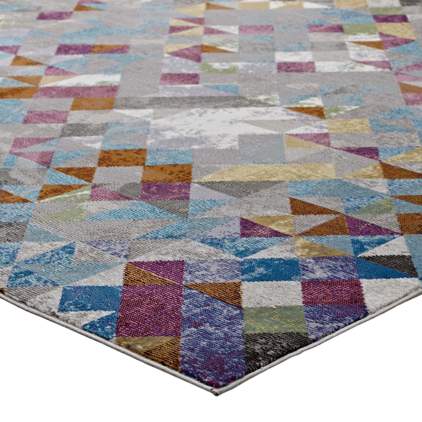 Modway Lavendula Triangle Mosaic 5x8 Area Rug - R-1089-58 | Rugs | Modishstore - 3
